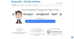 Desktop Screenshot of nerdykiki.com